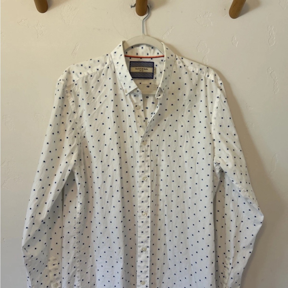 EUC Scotch and Soda No 22 Long Sleeve Relaxed Button Down Shirt Sz M